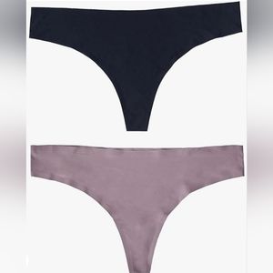 Ingrid & Isabel Maternity No Show Thong, Seamless Underwear, Under the Bump Sz M